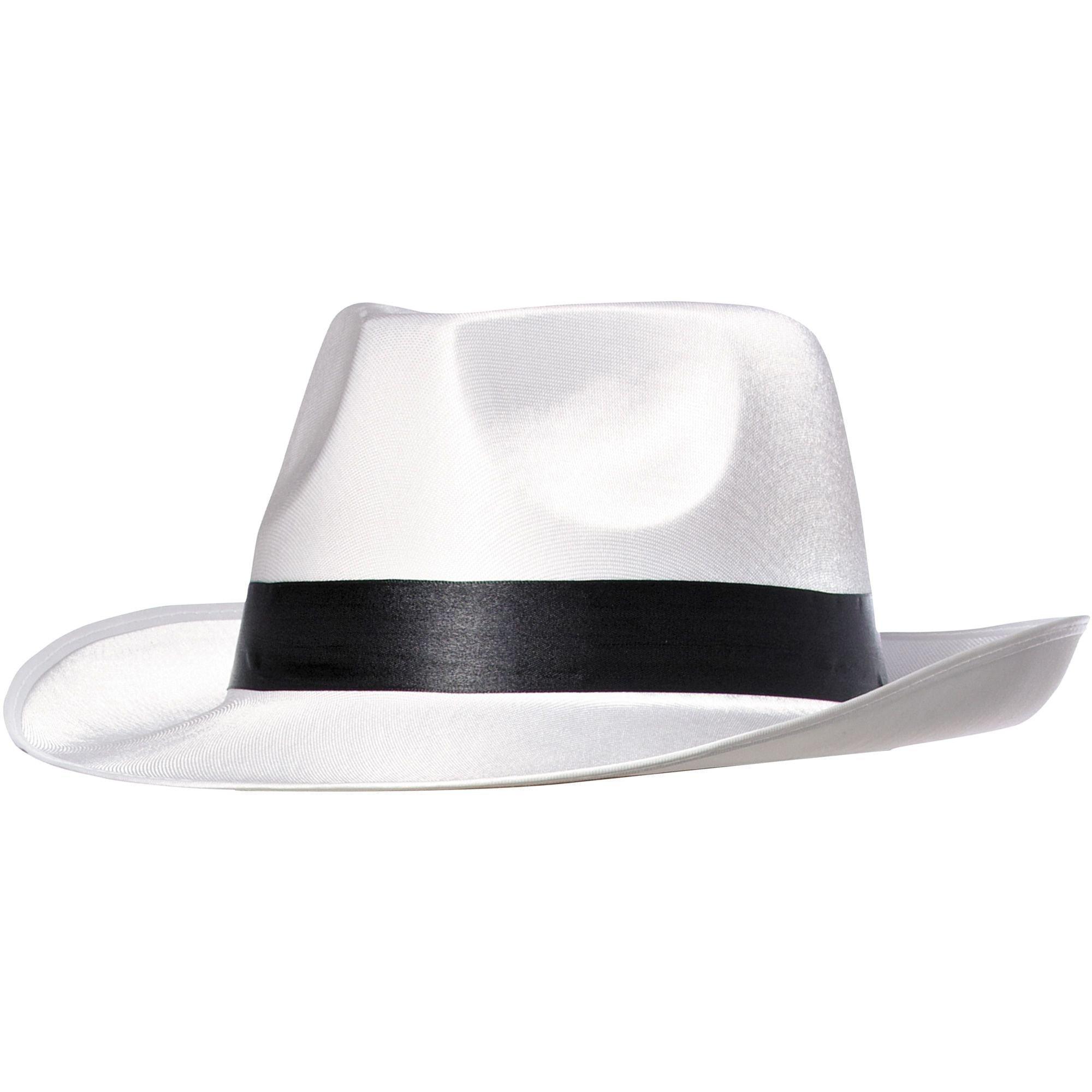 White Gangster Hats (12 Pack)