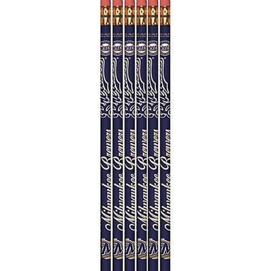 Milwaukee Brewers Pencils 6ct