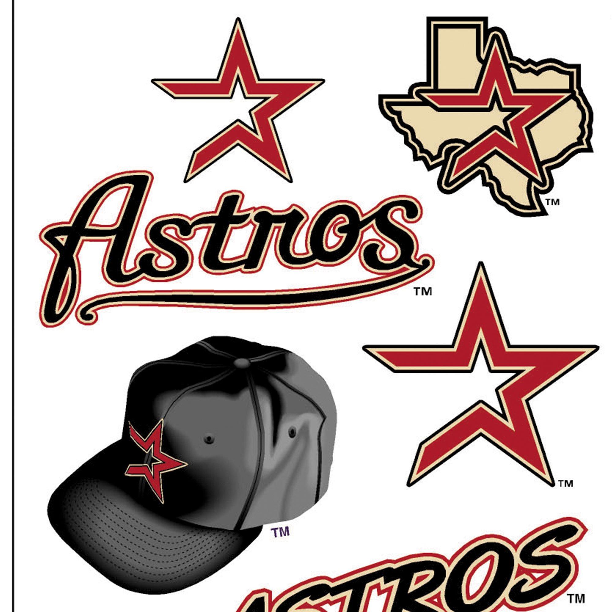 Houston Astros Face Face Decals, 10ct