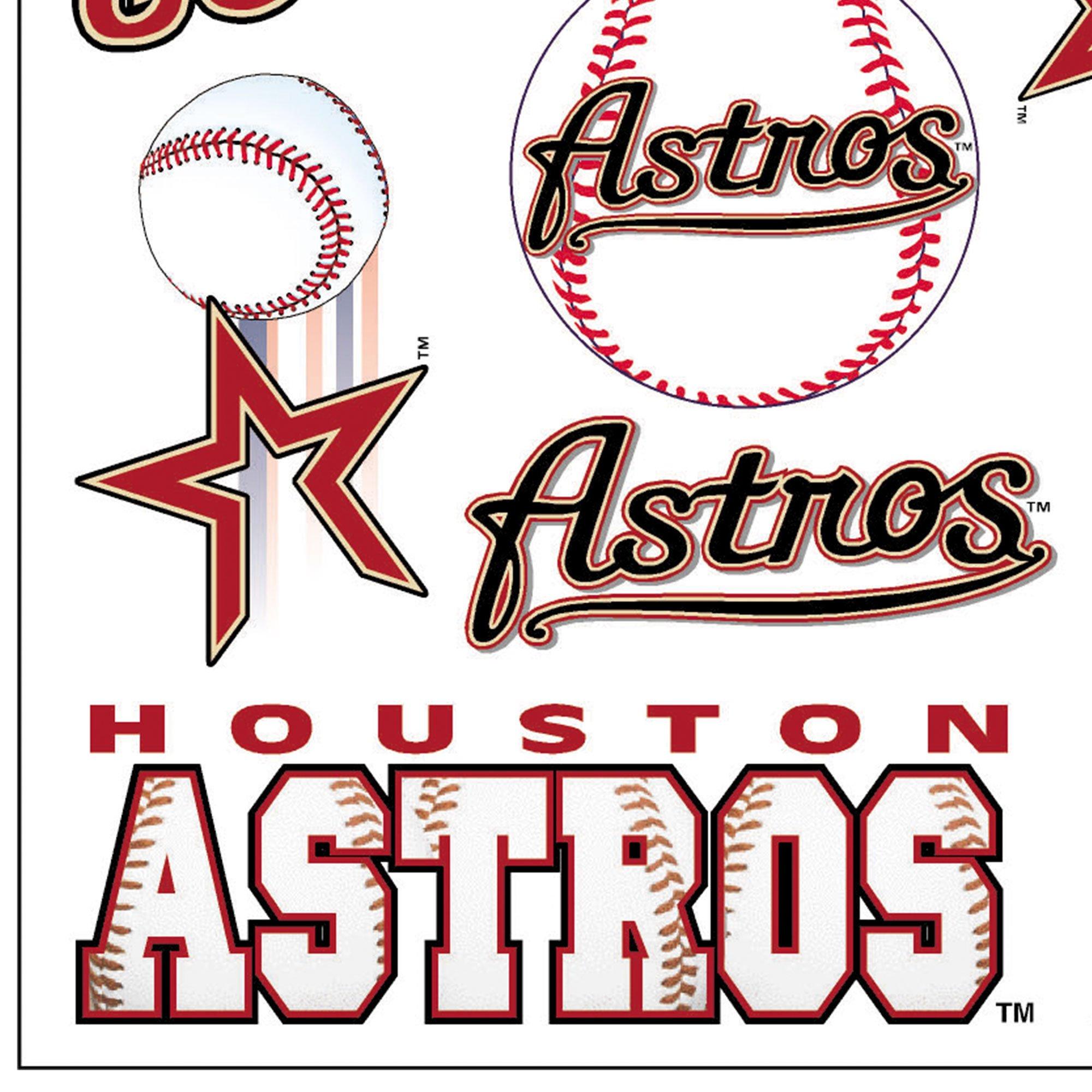 Houston Astros Face Face Decals, 10ct