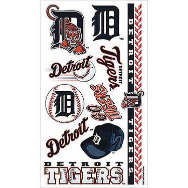 Detroit Tigers Tattoos 10ct