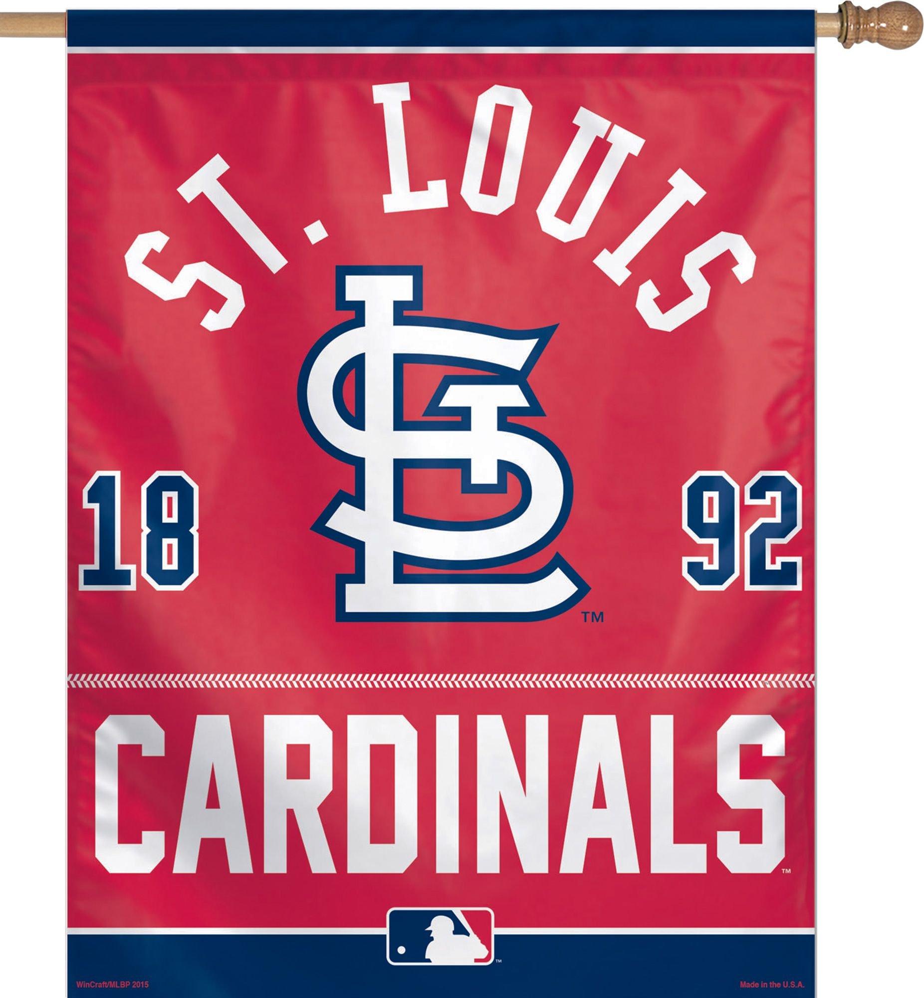 St. Louis Cardinals MLB Mickey Mouse Baseball House Flag