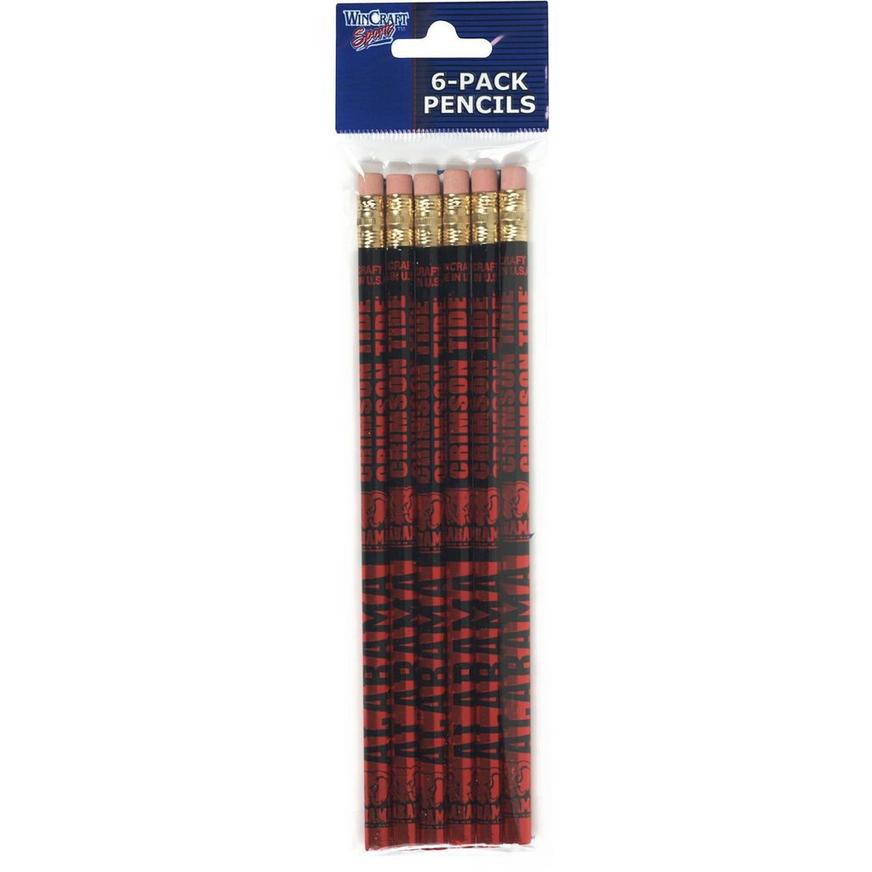 Alabama Crimson Tide Pencils 6ct