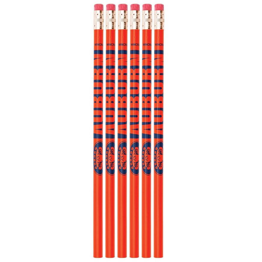 Auburn Tigers Pencils 6ct