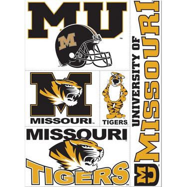 Missouri Tigers Decals 5ct