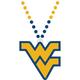 West Virginia Mountaineers Pendant Bead Necklace