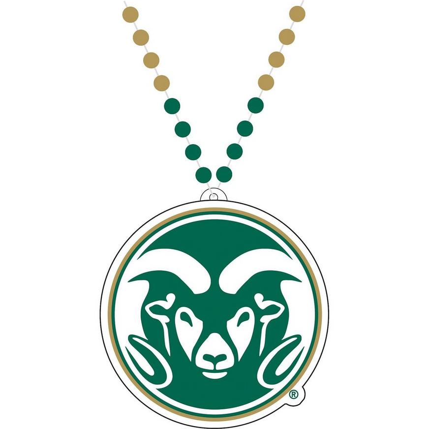 Colorado State Rams Pendant Bead Necklace