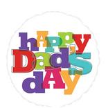 Foil Happy Dad's Day Balloon, 17in