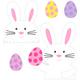 Easter Bunnies & Eggs Yard Stakes 5ct