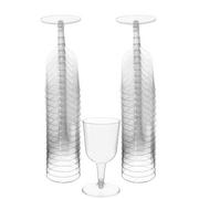 Clear Plastic Wine Glasses, 5.5oz, 32ct