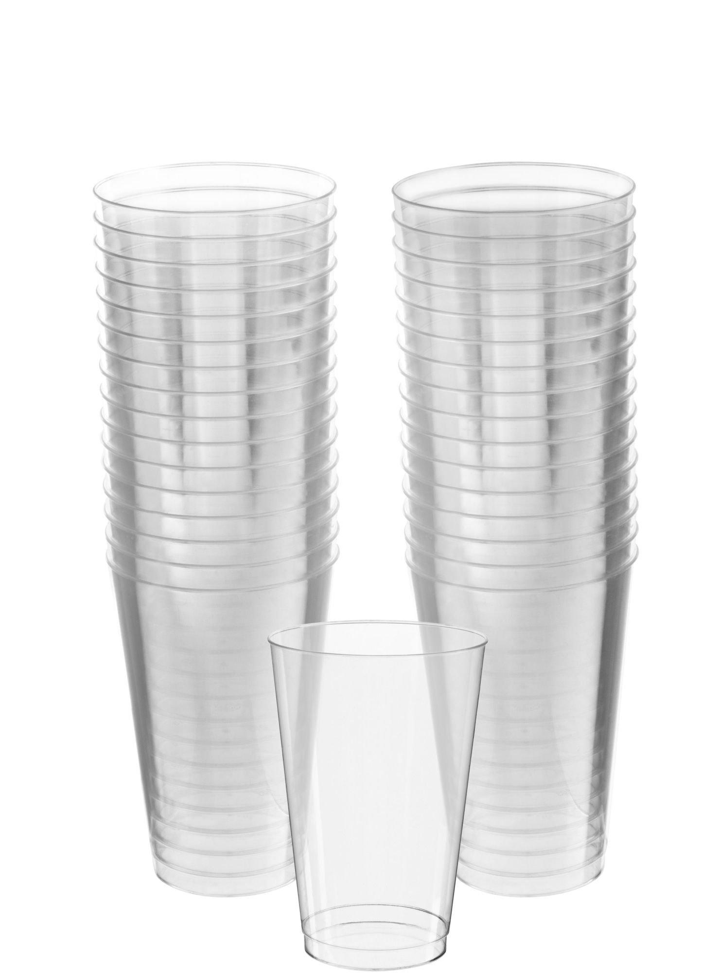 Large Clear Tumbler with Lid & Straw