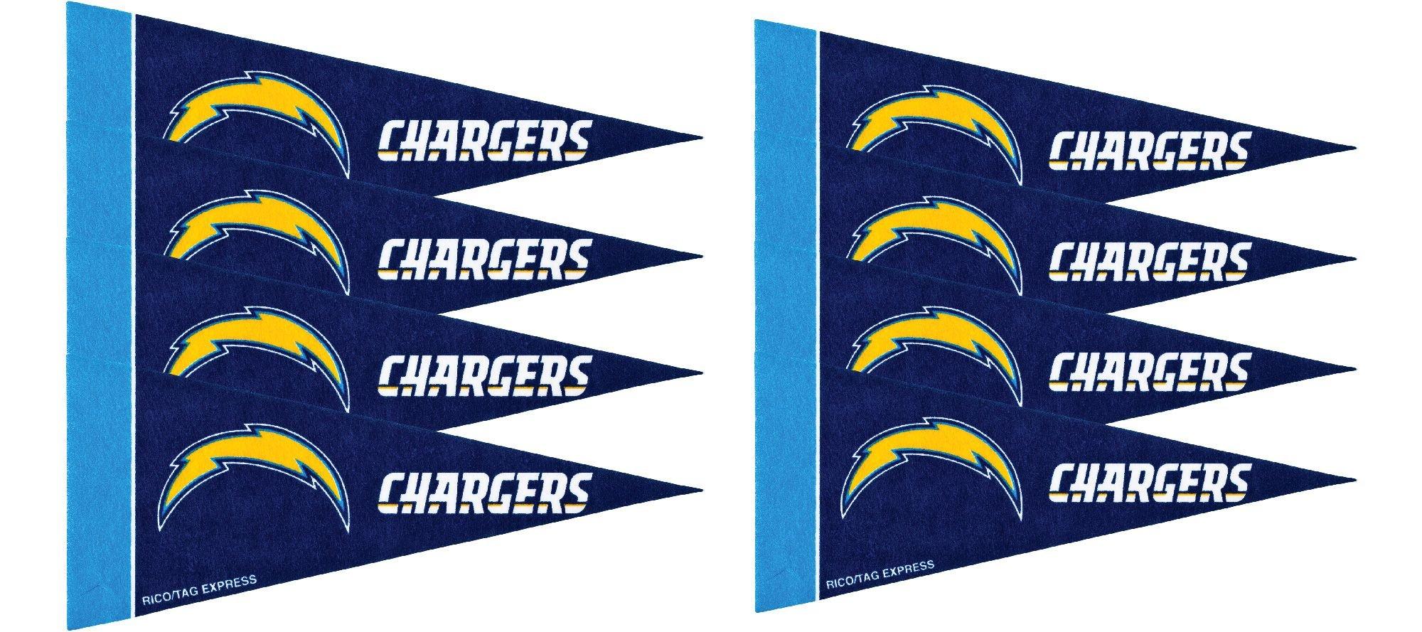 Los Angeles Chargers Pennants 8ct