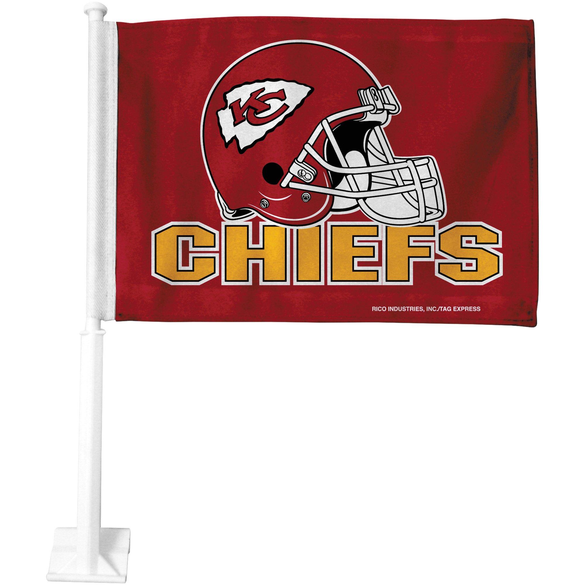 Kansas City Chiefs Car Flag 15in x 11in