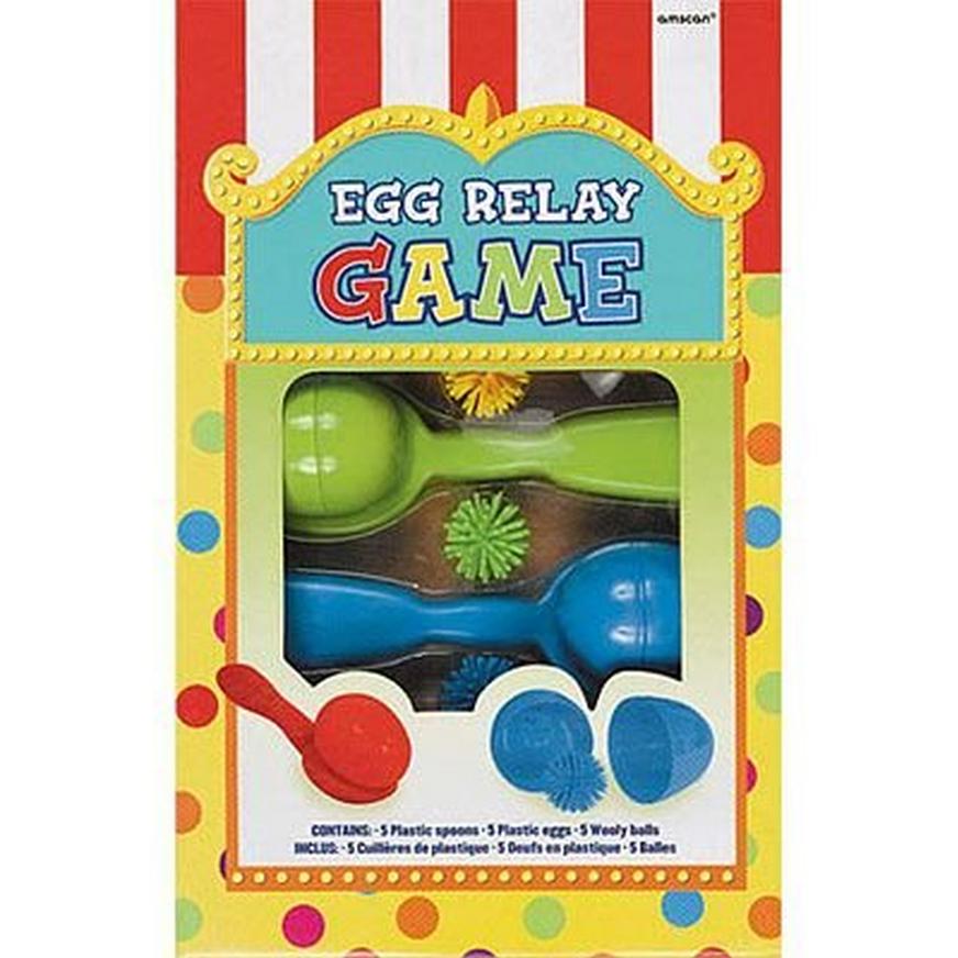 Family Outings Includes 6 Eggs and Storage Bag Egg and Spoon Relay Race Game Birthdays Fun Game for Kids Parties Egg n Spoon 6 Spoons Six Assorted Colors 