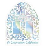 Novelty Blue Communion Invitations 8ct