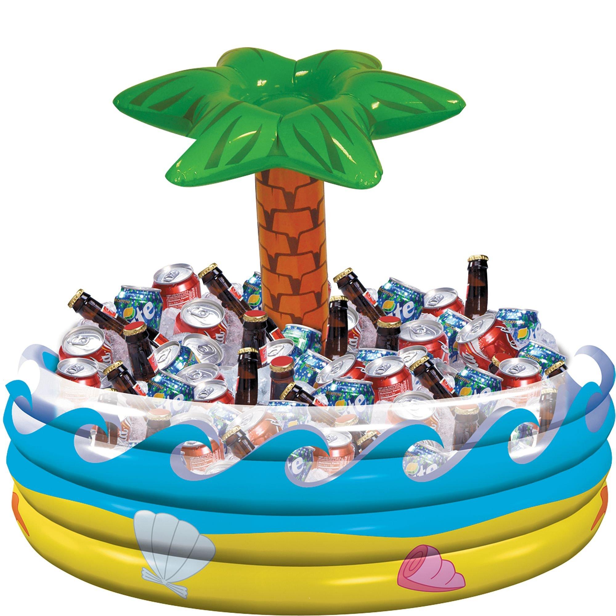 Inflatable pool with palm 2024 tree