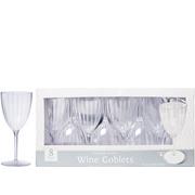 CLEAR Premium Plastic Wine Glasses 8ct