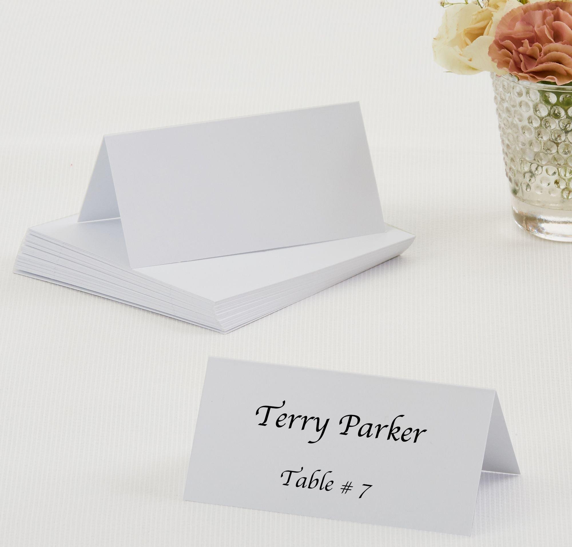 Traditional Place Card - White