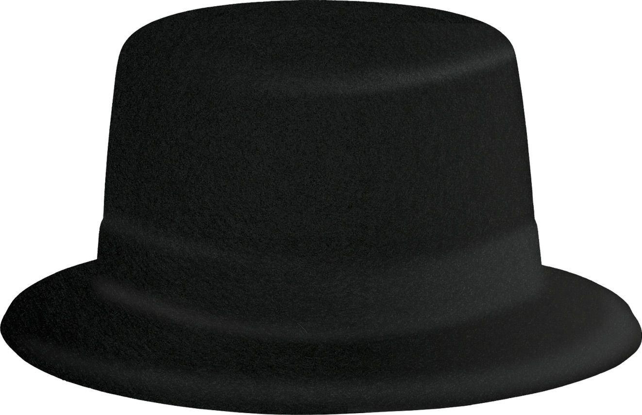 Black Felt Hollywood Top Hat