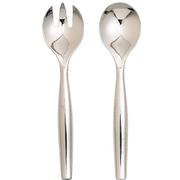 Silver Plastic Serving Spoons & Forks 6ct