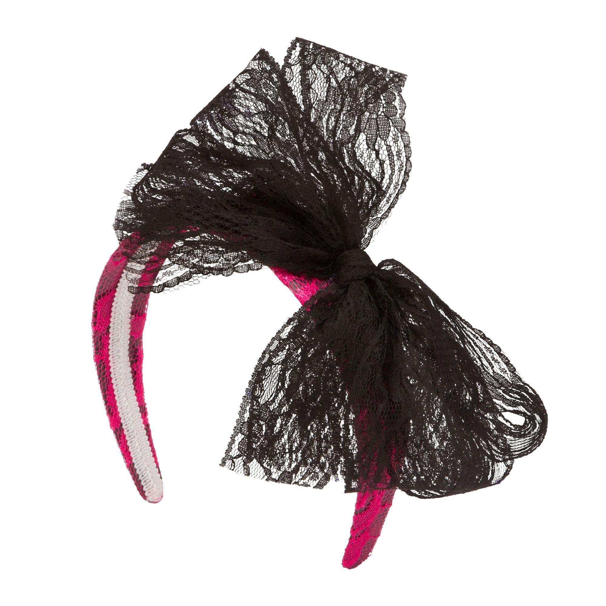 Bandtz Luxe Lace Bow Headband Black