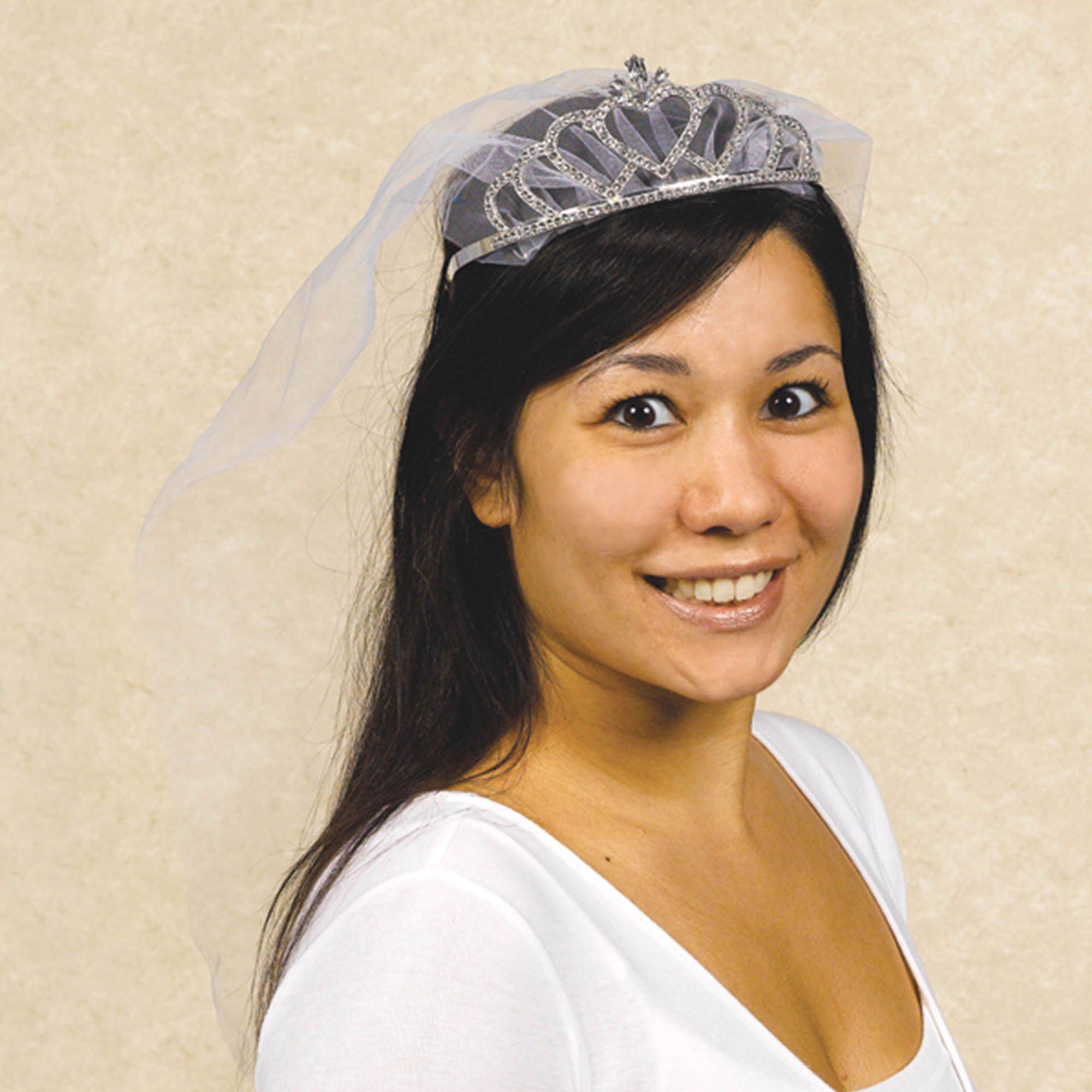 Sparkle Veil: Black, Bachelorette Party Veil