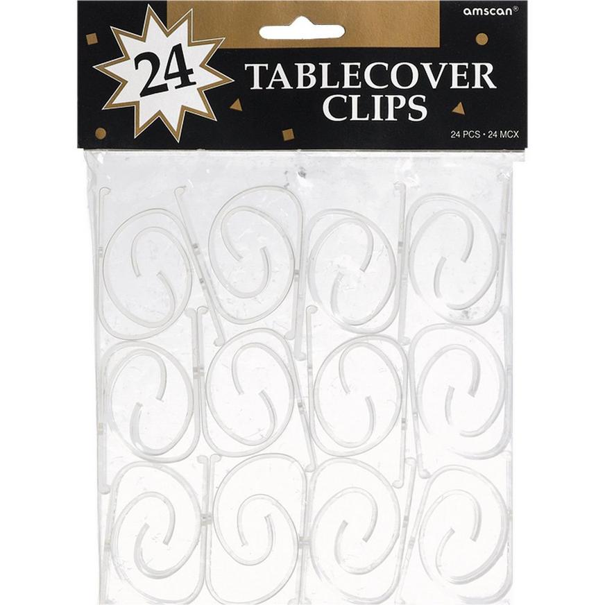 Plastic Clear Tablecloth Table Cover Clips Holder Clamps For Party Wedding G$ 