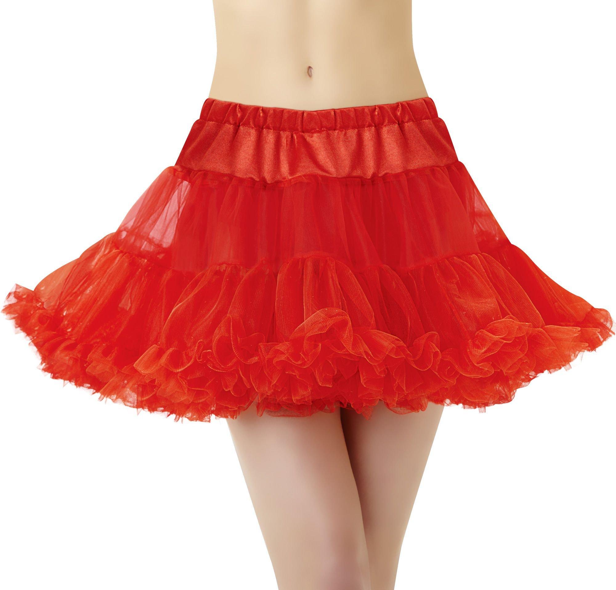 Red Tulle Petticoat for Women