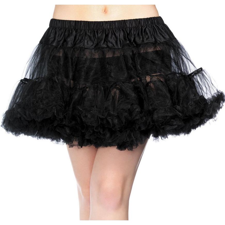 Adult Black Crinoline Petticoat Plus Size