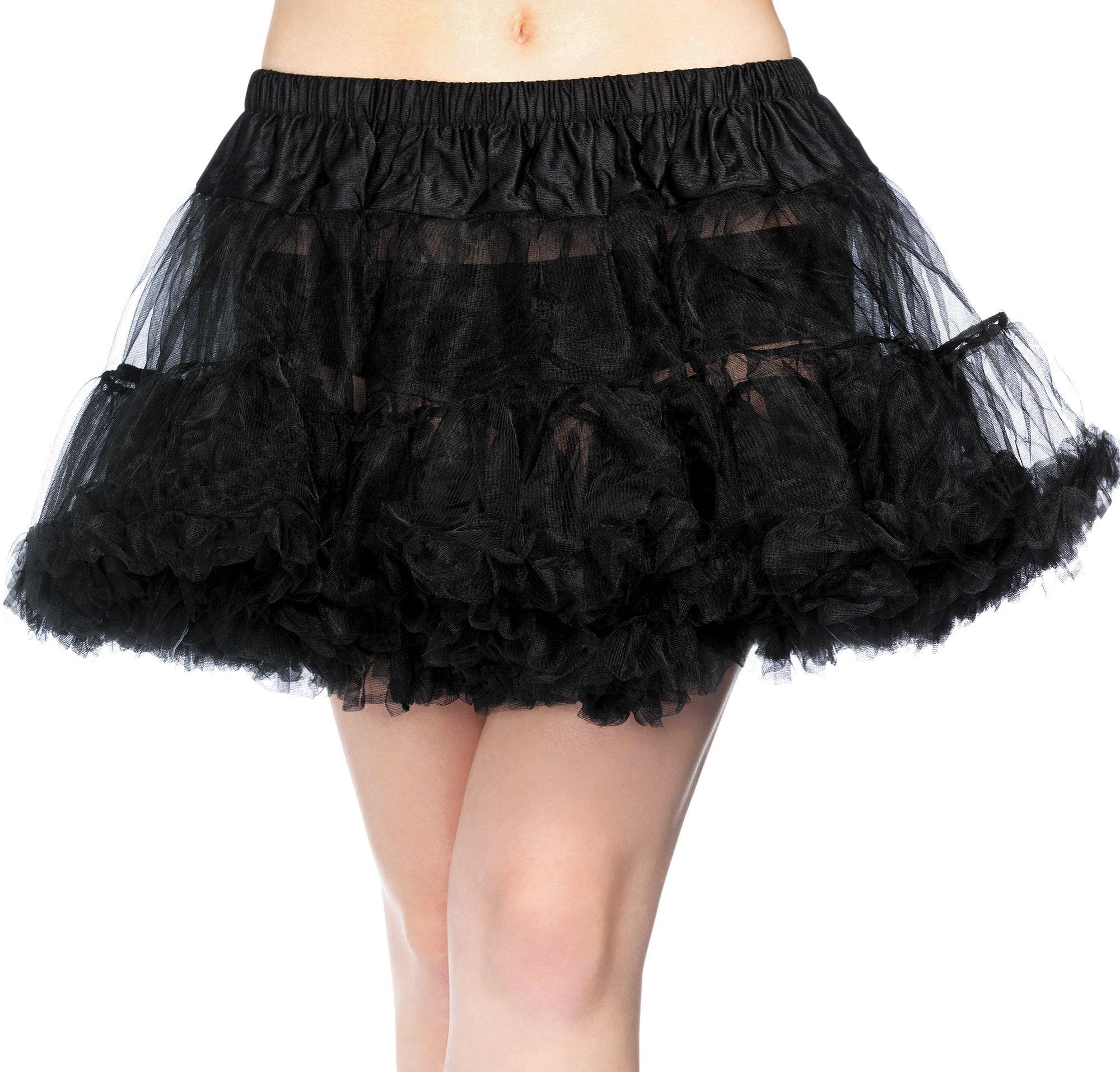 Black Crinoline Plus Size Petticoat for Women