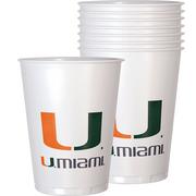 Miami Hurricanes Plastic Cups 8ct