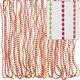 Orange, Green & Red Bead Necklaces 24ct
