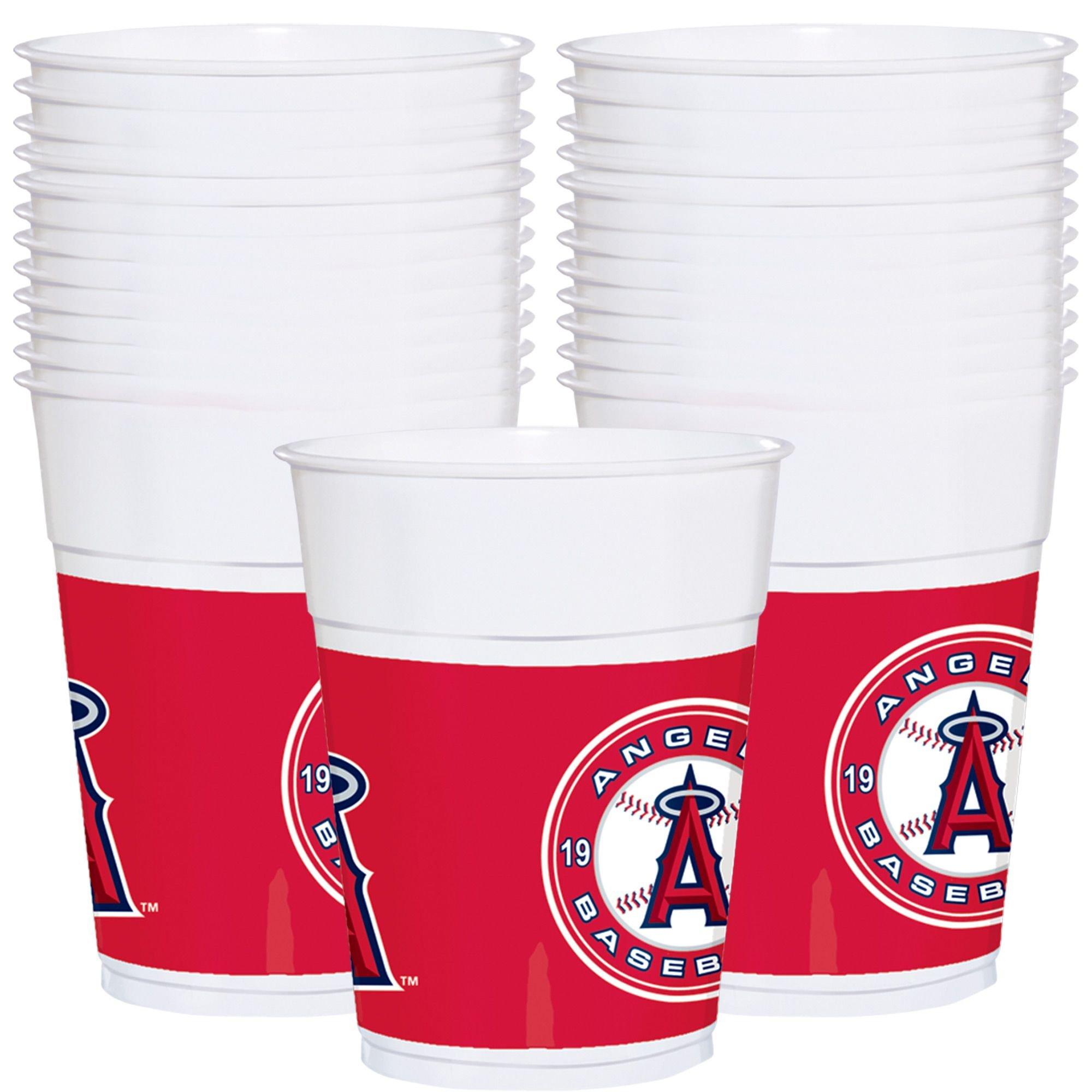 Los Angeles Angels Plastic Cups 25ct Party City