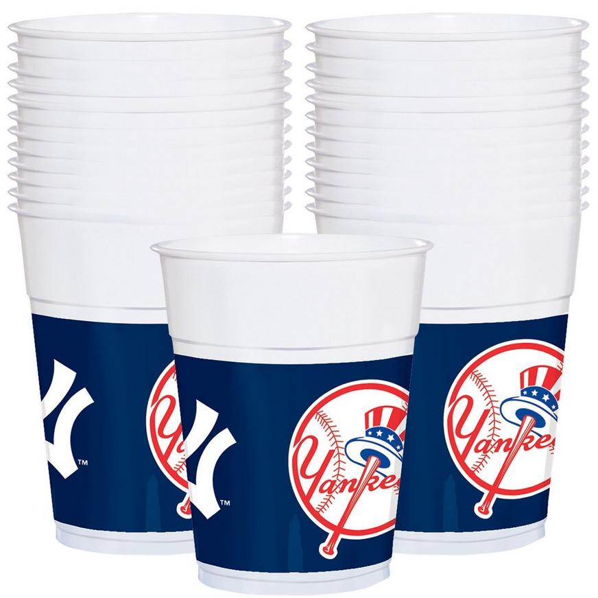 New York Yankees Plastic Cups 25ct