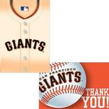 San Francisco Giants Invitations & Thank You Notes for 8