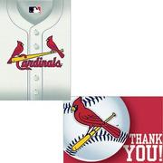 St. Louis Cardinals Invitations & Thank You Notes for 8