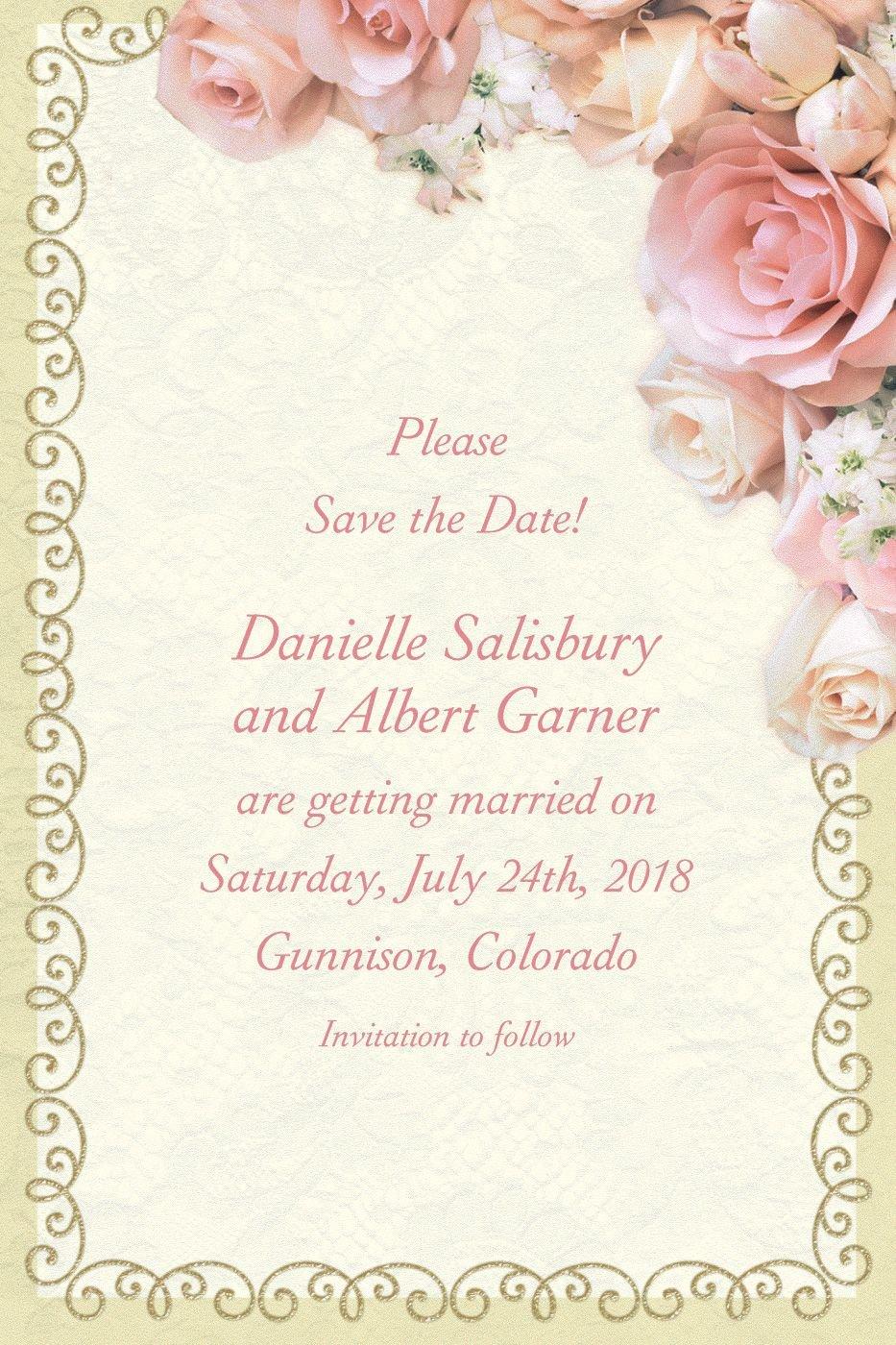 Custom Dazzling Bouquet Bridal Shower Invitations