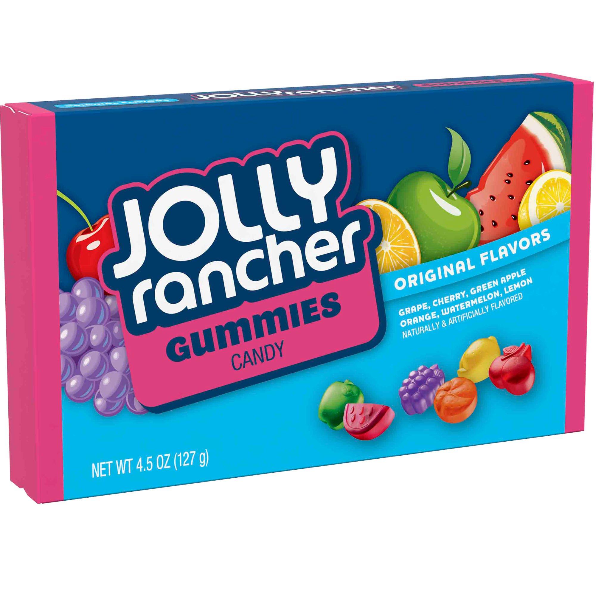 Jolly Rancher Gummies Candy Box, 3.5oz - Original Fruity Flavors