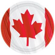 Waving Canadian Flag Lunch Plates 10ct