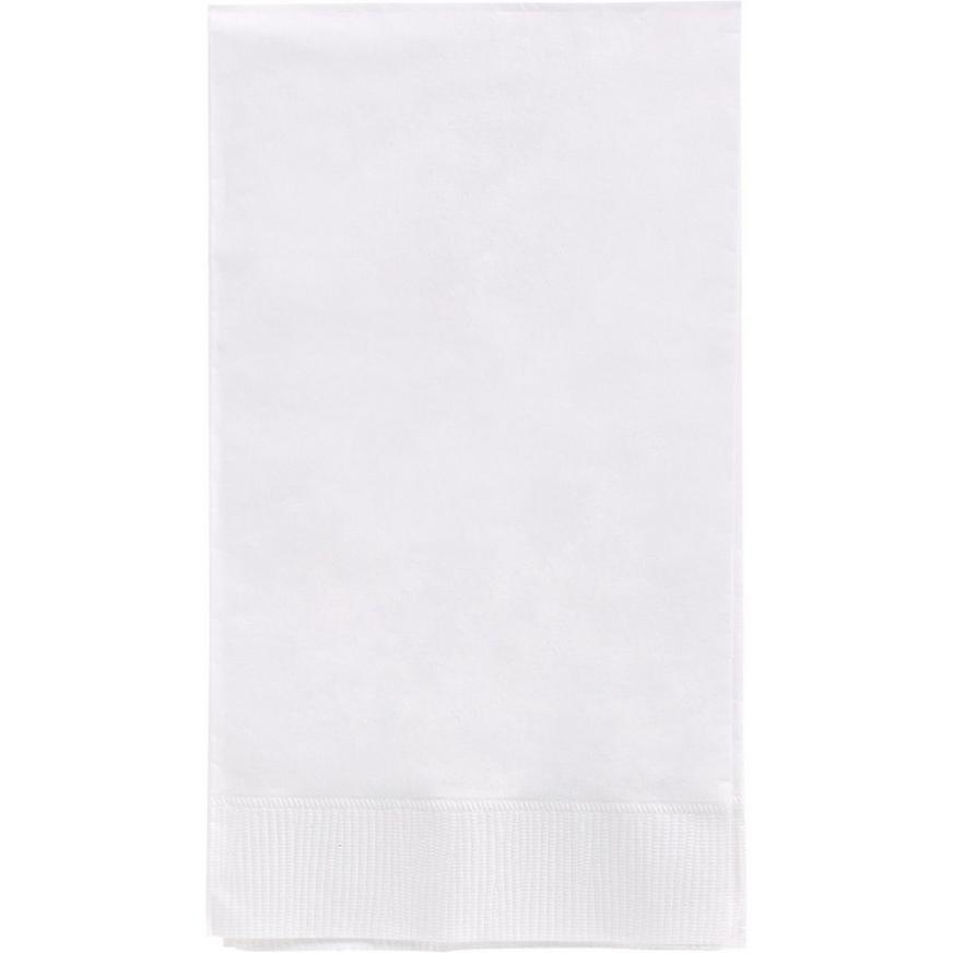 White Paper Guest Towels, 4.5in x 7.75in, 40ct