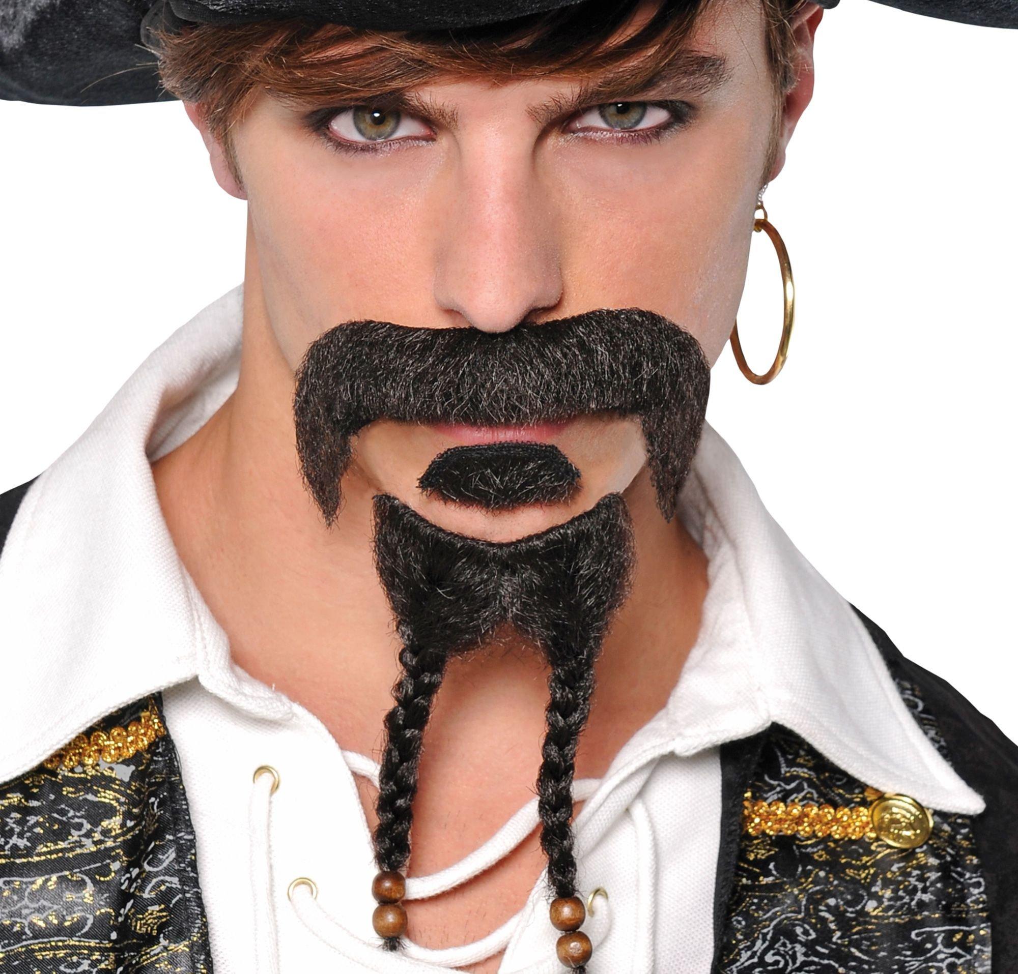 Pirate Moustache & Goatee Set