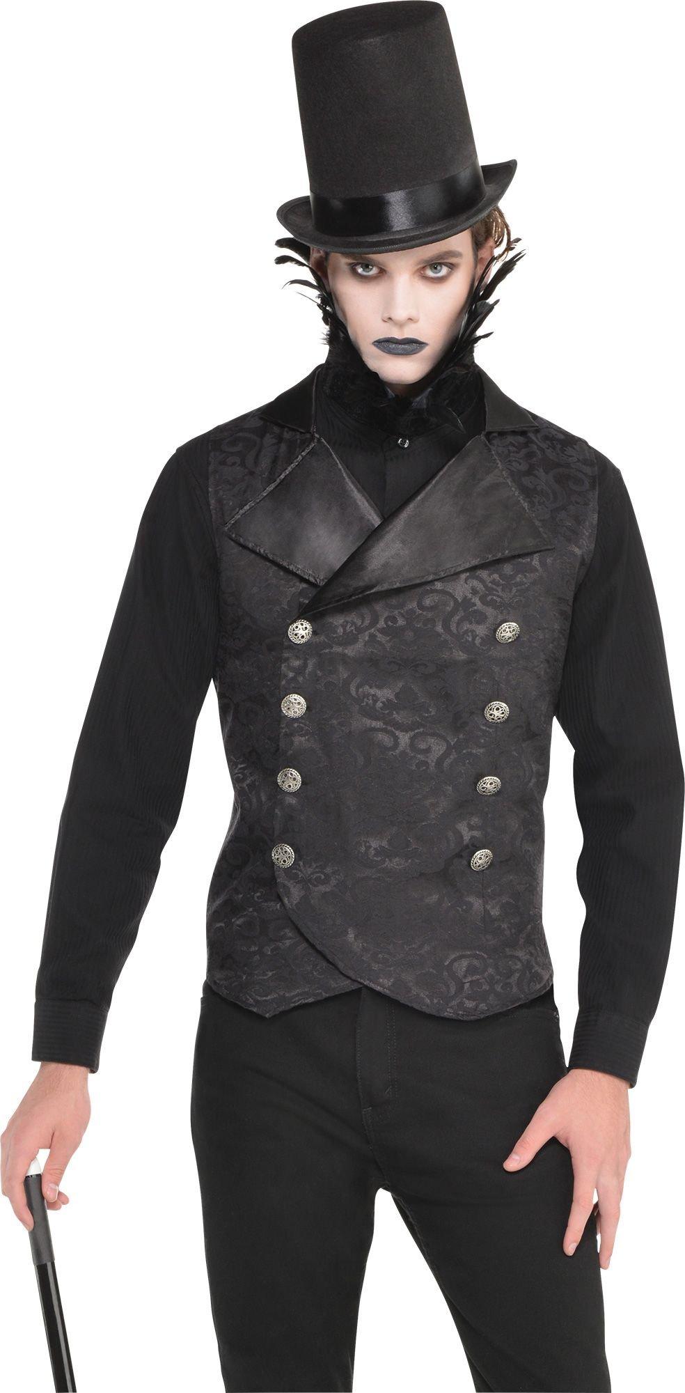 Black Mens Vampire Brocade Vest | ubicaciondepersonas.cdmx.gob.mx