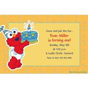 Custom Elmo First Birthday Invitations