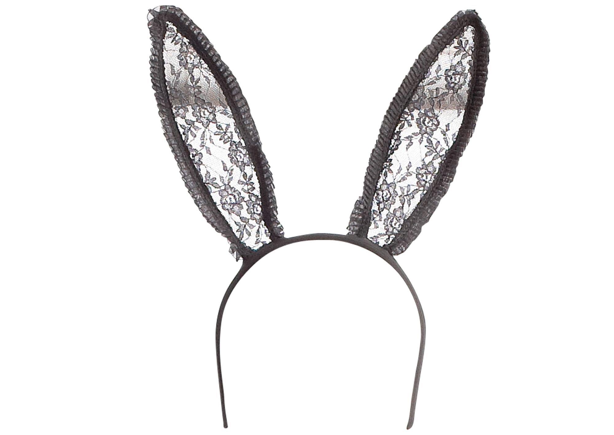 Black Lace Bunny Ears Party City 2785