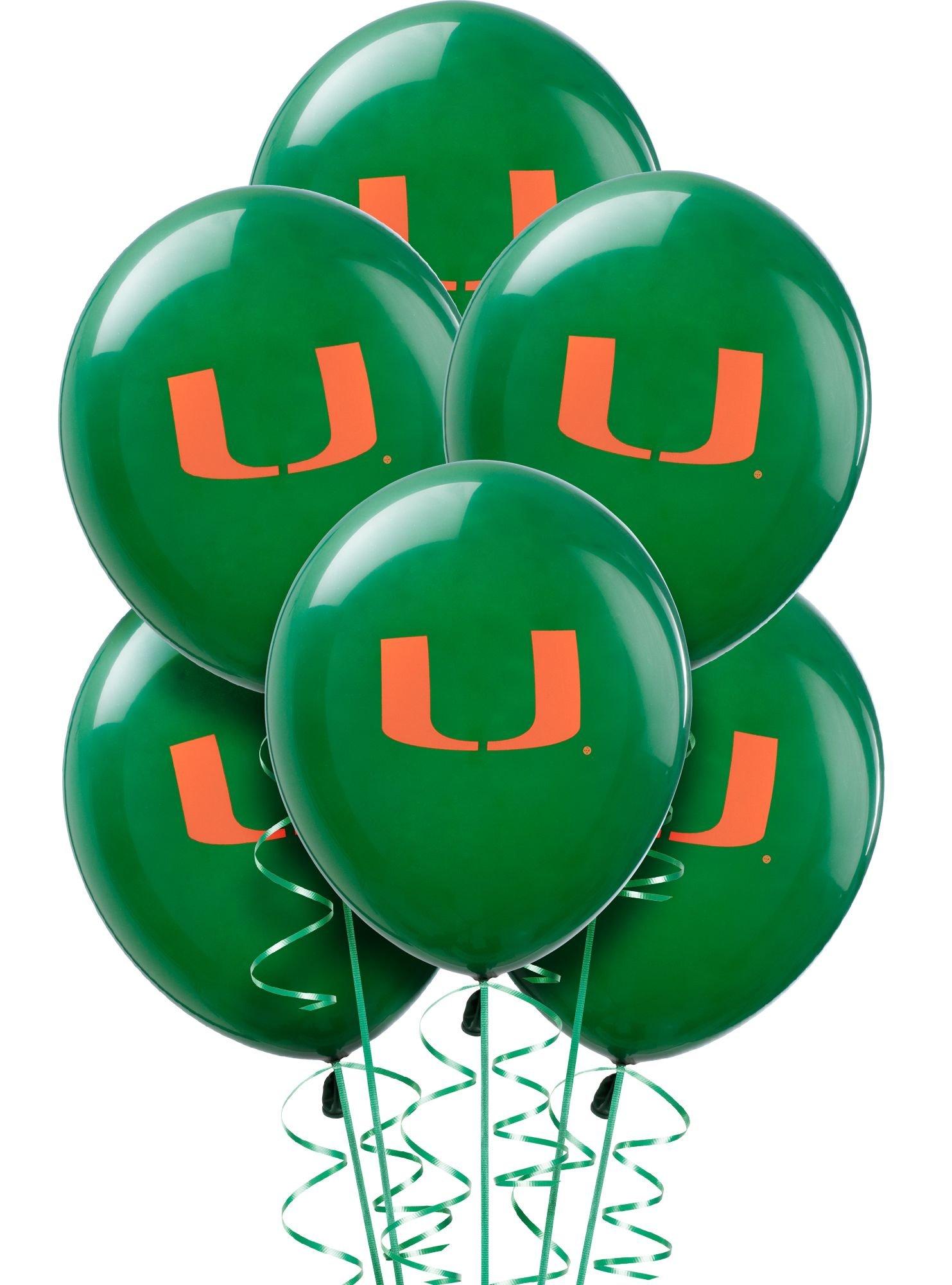 10ct, Miami Hurricanes Balloons