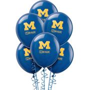 10ct, Michigan Wolverines Latex Balloons