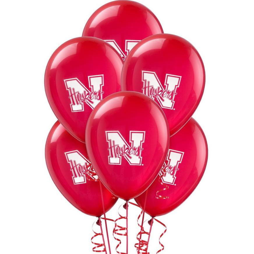 10ct, Nebraska Cornhuskers Balloons