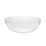 CLEAR Hammered Plastic Bowl