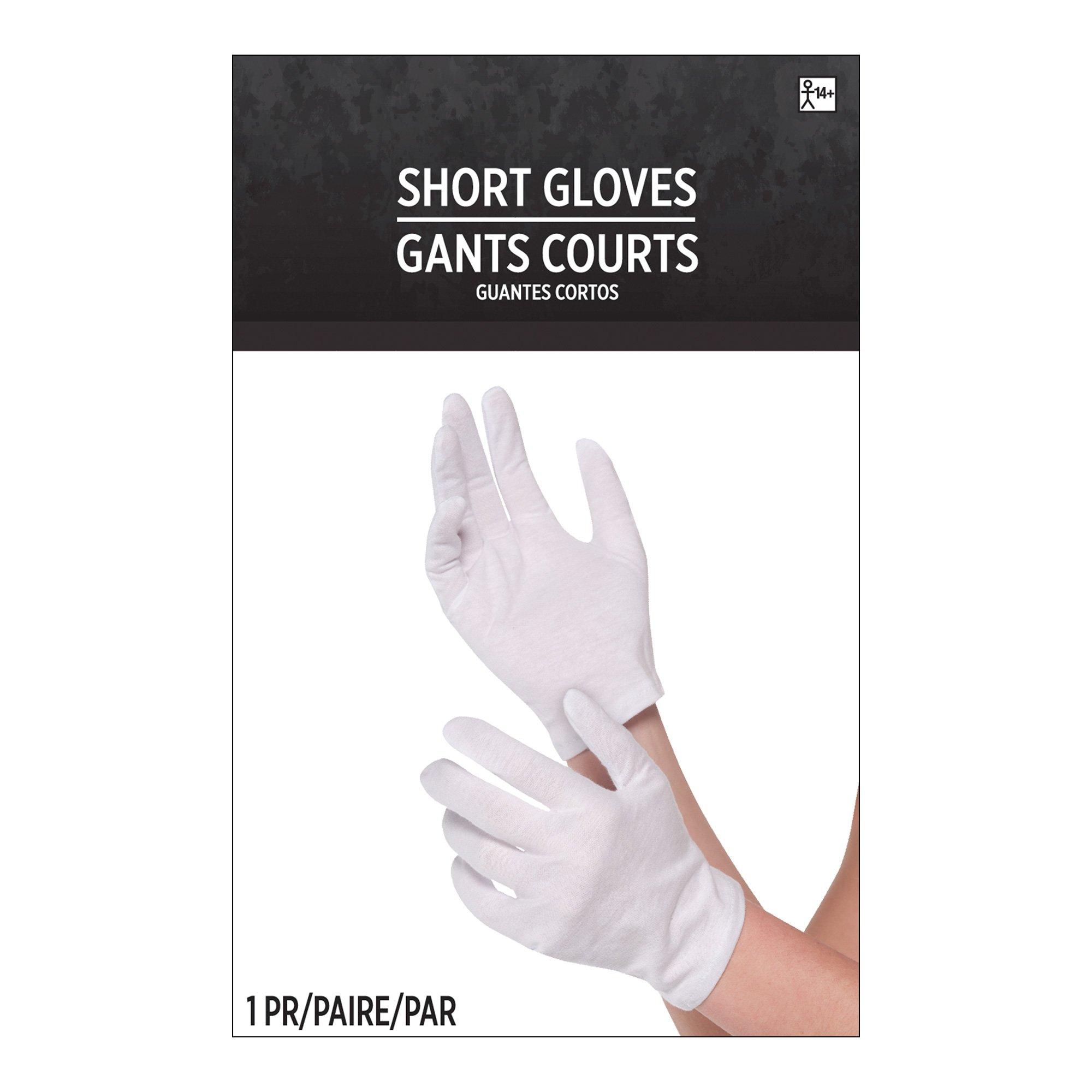 Adult White Cotton Gloves