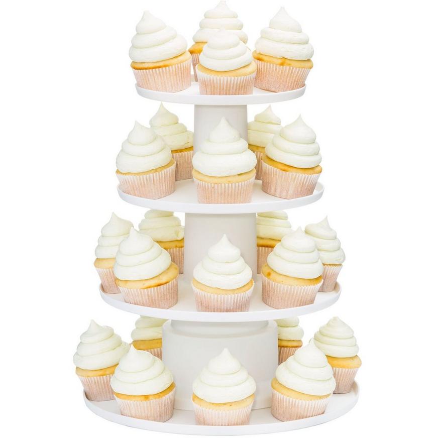 Diwali Celebrations 2 Tier  White Cupcake Stand For Wedding Birthday Parties 